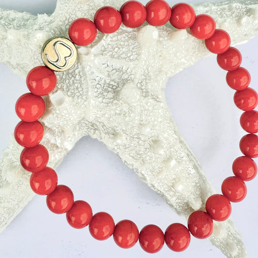 SandBracelet Elastic - Red Coral